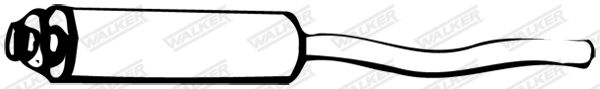 WALKER 70629 Front Muffler