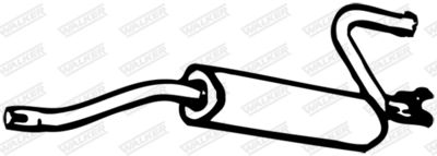 Rear Muffler WALKER 70703