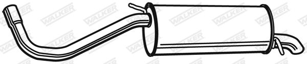 WALKER 71103 Rear Muffler