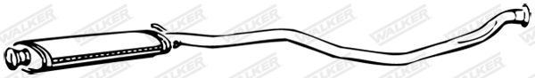 WALKER 71113 Centre Muffler