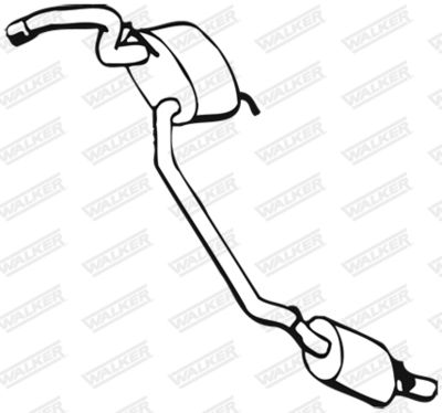 Rear Muffler WALKER 71179