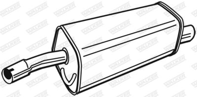 Rear Muffler WALKER 71391
