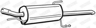 Rear Muffler WALKER 72359