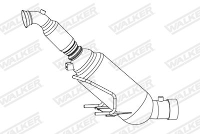 Soot/Particulate Filter, exhaust system WALKER 73168