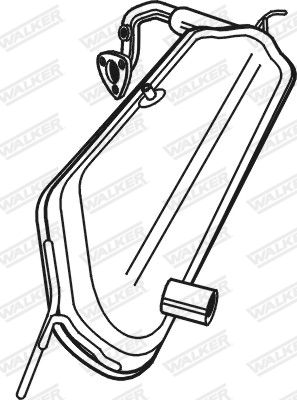 Soot/Particulate Filter, exhaust system WALKER 73332
