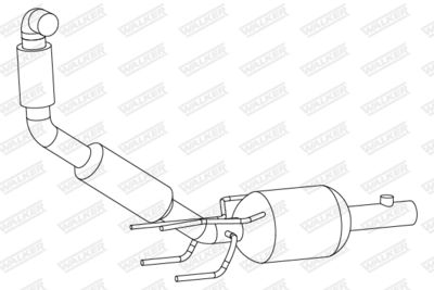 Soot/Particulate Filter, exhaust system WALKER 73378