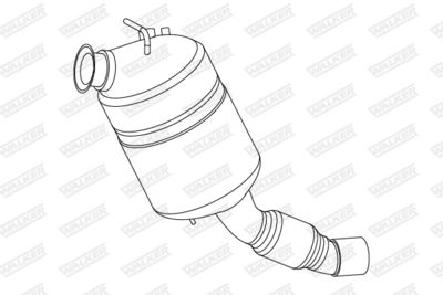 Soot/Particulate Filter, exhaust system WALKER 73381