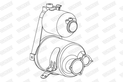 Soot/Particulate Filter, exhaust system WALKER 73385