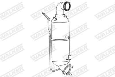 Soot/Particulate Filter, exhaust system WALKER 73411