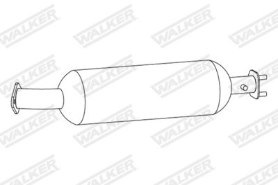 Soot/Particulate Filter, exhaust system WALKER 73415