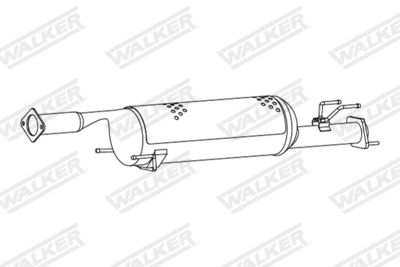 Soot/Particulate Filter, exhaust system WALKER 73416