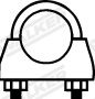WALKER 82323 Clamping Piece, exhaust system
