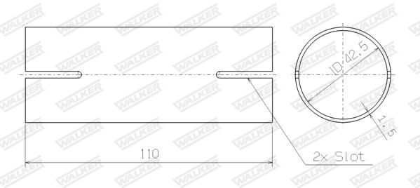 WALKER 82480 Pipe Connector, exhaust system