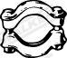 Mounting Kit, muffler WALKER 82548