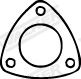 Gasket, exhaust pipe WALKER 82927