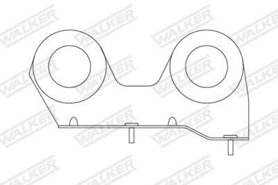 Mount, exhaust system WALKER 82959