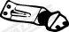 Rubber Strip, exhaust system WALKER 86509
