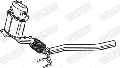 Soot/Particulate Filter, exhaust system WALKER 93310