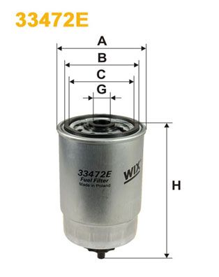 Fuel Filter WIX FILTERS 33472E
