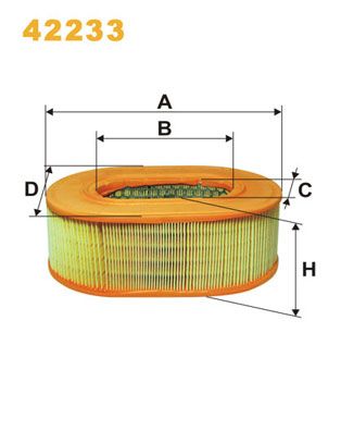 Air Filter WIX FILTERS 42233
