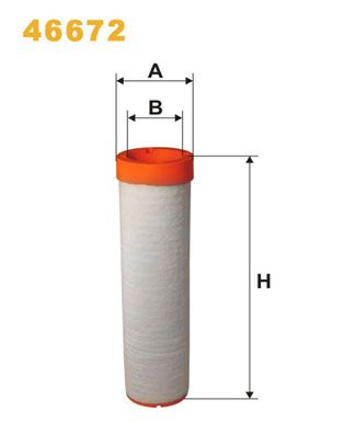 Secondary Air Filter WIX FILTERS 46672