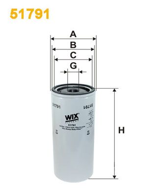 Oil Filter WIX FILTERS 51791