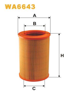 WIX FILTERS WA6643 Air Filter