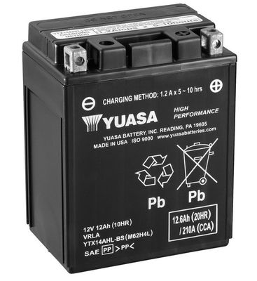 Starter Battery YUASA YTX14AHL-BS