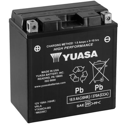 YUASA YTX20CH-BS Starter Battery