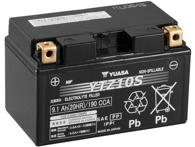 Starter Battery YUASA YTZ10S