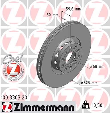 ZIMMERMANN 100.3303.20 Brake Disc