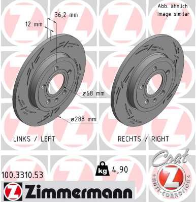 ZIMMERMANN 100.3310.53 Brake Disc