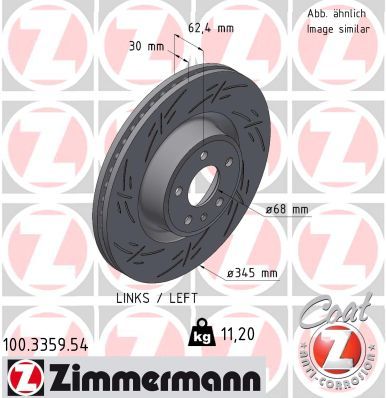 Brake Disc ZIMMERMANN 100.3359.54