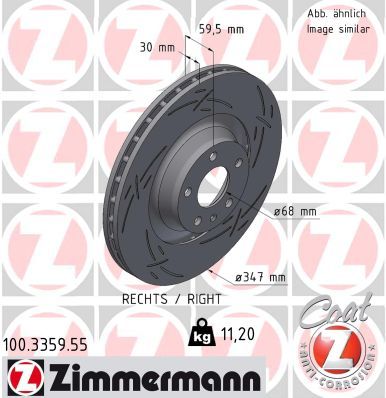 Brake Disc ZIMMERMANN 100.3359.55