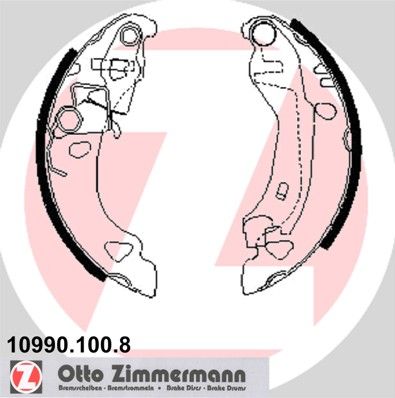 ZIMMERMANN 10990.100.8 Brake Shoe Set