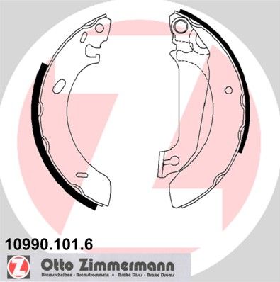 ZIMMERMANN 10990.101.6 Brake Shoe Set