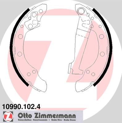 Brake Shoe Set ZIMMERMANN 10990.102.4
