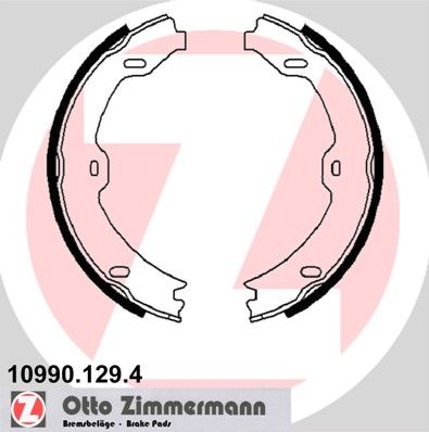 ZIMMERMANN 10990.129.4 Brake Shoe Set, parking brake