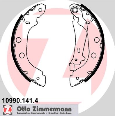 ZIMMERMANN 10990.141.4 Brake Shoe Set