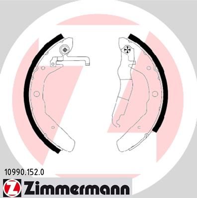 Brake Shoe Set ZIMMERMANN 10990.152.0