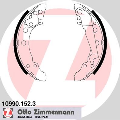 ZIMMERMANN 10990.152.3 Brake Shoe Set