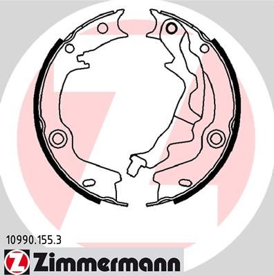 ZIMMERMANN 10990.155.3 Brake Shoe Set, parking brake