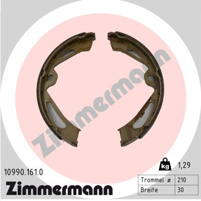 Brake Shoe Set, parking brake ZIMMERMANN 10990.161.0