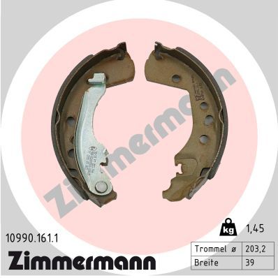 Brake Shoe Set ZIMMERMANN 10990.161.1