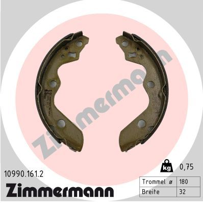 Brake Shoe Set ZIMMERMANN 10990.161.2