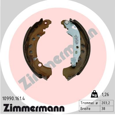 Brake Shoe Set ZIMMERMANN 10990.161.4