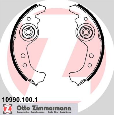 ZIMMERMANN 10990.100.1 Brake Shoe Set