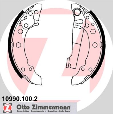 ZIMMERMANN 10990.100.2 Brake Shoe Set