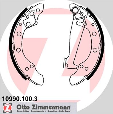 ZIMMERMANN 10990.100.3 Brake Shoe Set