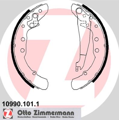 ZIMMERMANN 10990.101.1 Brake Shoe Set